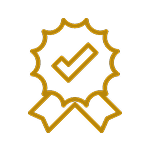 Expertise value icon - certified specialist badge symbol representing board-certified physicians
